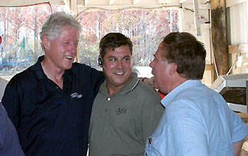 President Clinton, Al Favro, and Ron Papa of NFA